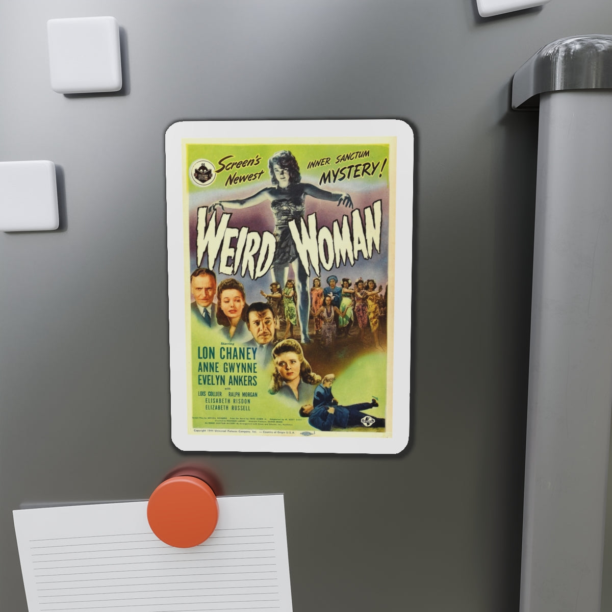 WEIRD WOMAN 1944 Movie Poster - Refrigerator Magnet-The Sticker Space