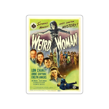 WEIRD WOMAN 1944 Movie Poster STICKER Vinyl Die-Cut Decal 5 Inch - The Sticker Space