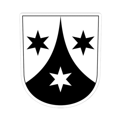 Weisslingen-blazon (Switzerland) (Coat of Arms) STICKER Vinyl Kiss-Cut Decal 6 Inch White - The Sticker Space