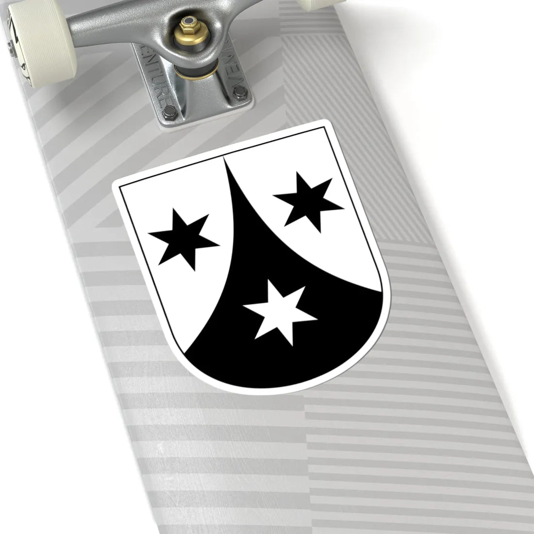 Weisslingen-blazon (Switzerland) (Coat of Arms) STICKER Vinyl Kiss-Cut Decal - The Sticker Space