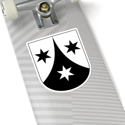 Weisslingen-blazon (Switzerland) (Coat of Arms) STICKER Vinyl Kiss-Cut Decal - The Sticker Space