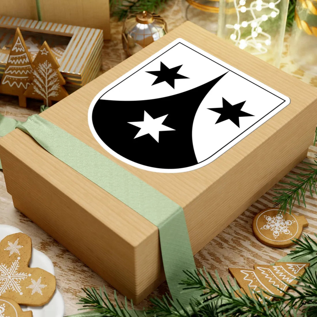 Weisslingen-blazon (Switzerland) (Coat of Arms) STICKER Vinyl Kiss-Cut Decal - The Sticker Space