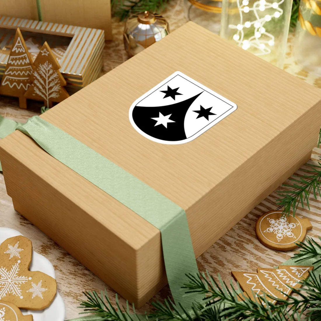 Weisslingen-blazon (Switzerland) (Coat of Arms) STICKER Vinyl Kiss-Cut Decal - The Sticker Space