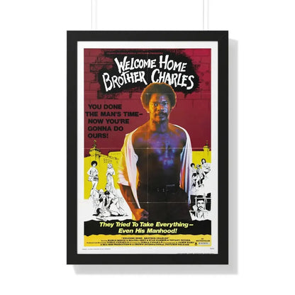 WELCOME HOME BROTHER CHARLES 1975 - Framed Movie Poster 20" x 30" Black - The Sticker Space