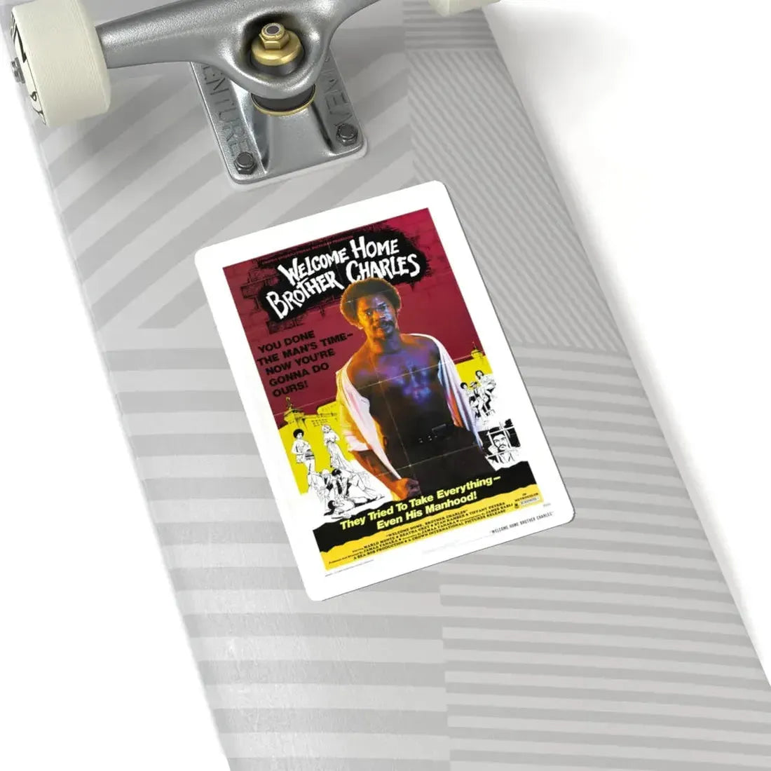 WELCOME HOME BROTHER CHARLES 1975 Movie Poster - STICKER Vinyl Kiss-Cut Decal - The Sticker Space