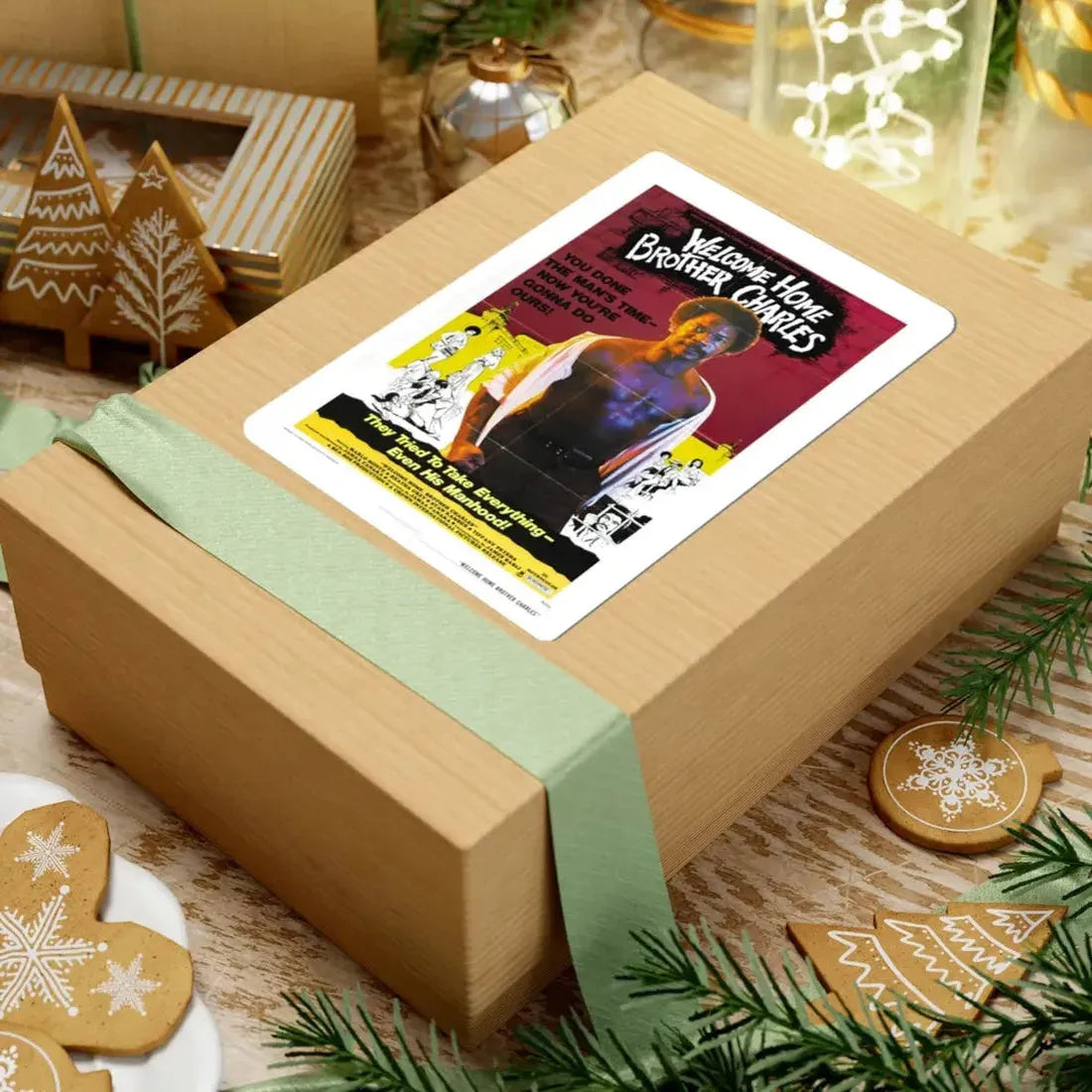 WELCOME HOME BROTHER CHARLES 1975 Movie Poster - STICKER Vinyl Kiss-Cut Decal - The Sticker Space