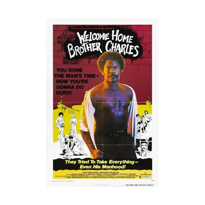 WELCOME HOME BROTHER CHARLES 1975 - Paper Movie Poster - The Sticker Space