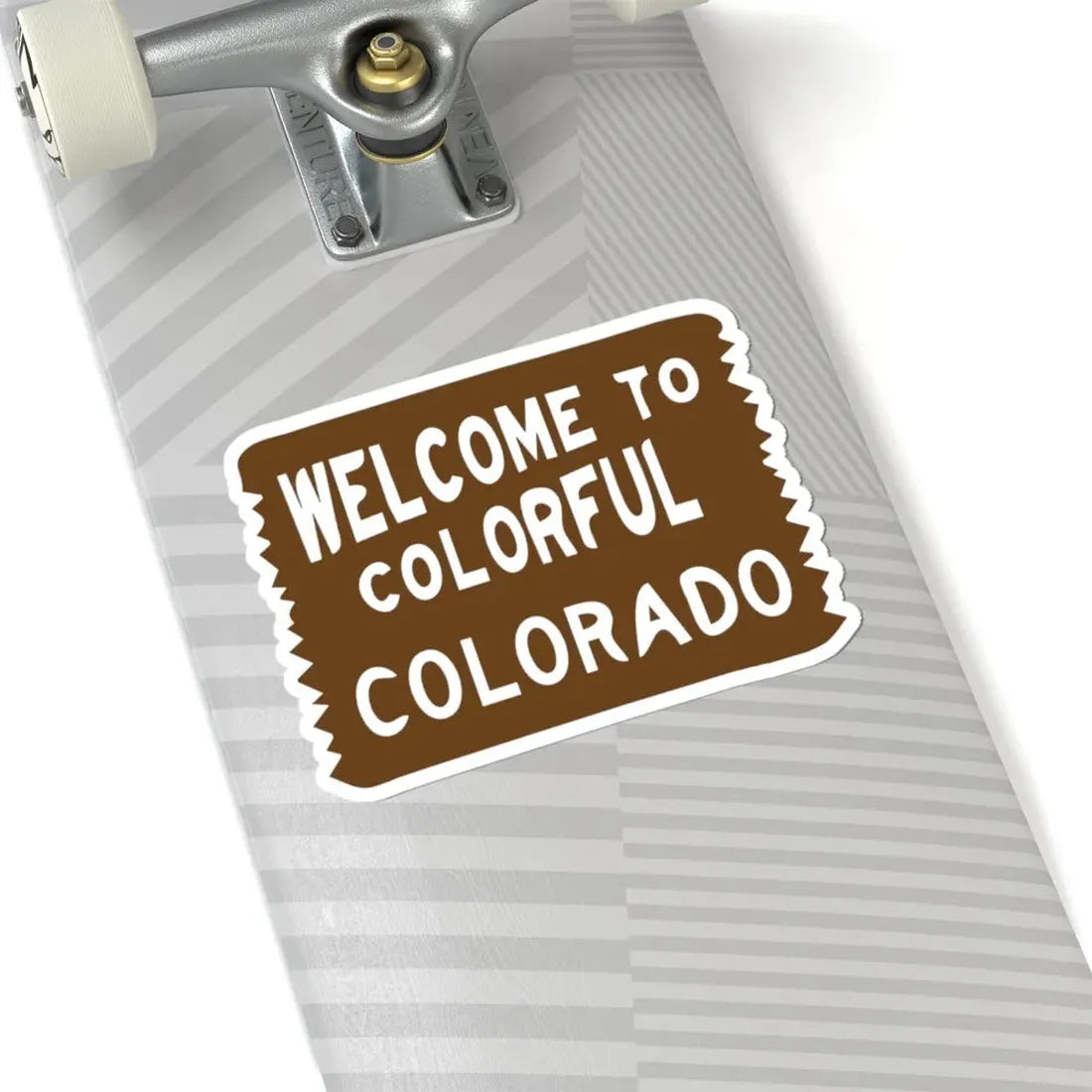 Welcome to Colorful Colorado road sign (Colorado) (Road Sign) STICKER Vinyl Kiss-Cut Decal - The Sticker Space
