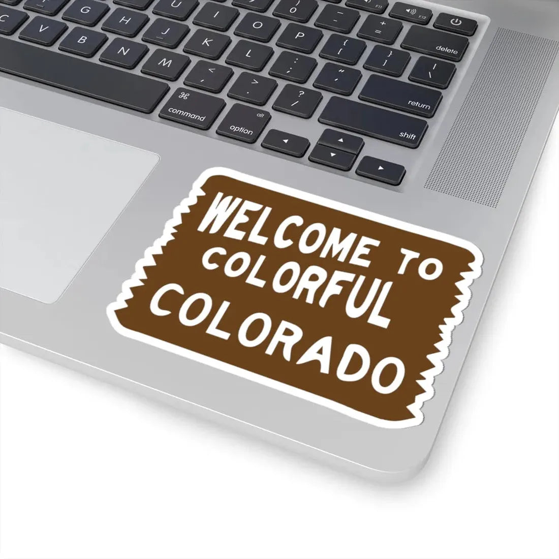 Welcome to Colorful Colorado road sign (Colorado) (Road Sign) STICKER Vinyl Kiss-Cut Decal - The Sticker Space