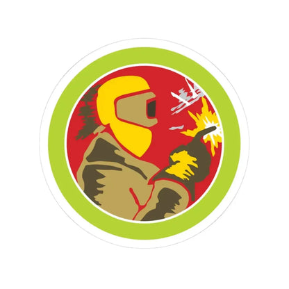 Welding (Boy Scout Merit Badge) STICKER Vinyl Kiss-Cut Decal 3 Inch White - The Sticker Space
