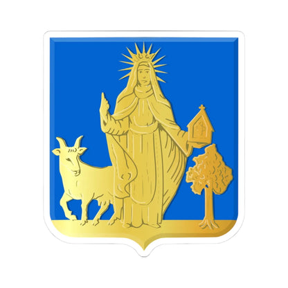 Wellen wapen (Belgium) (Coat of Arms) STICKER Vinyl Kiss-Cut Decal 3 Inch White - The Sticker Space