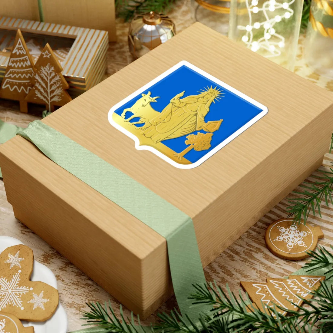 Wellen wapen (Belgium) (Coat of Arms) STICKER Vinyl Kiss-Cut Decal - The Sticker Space