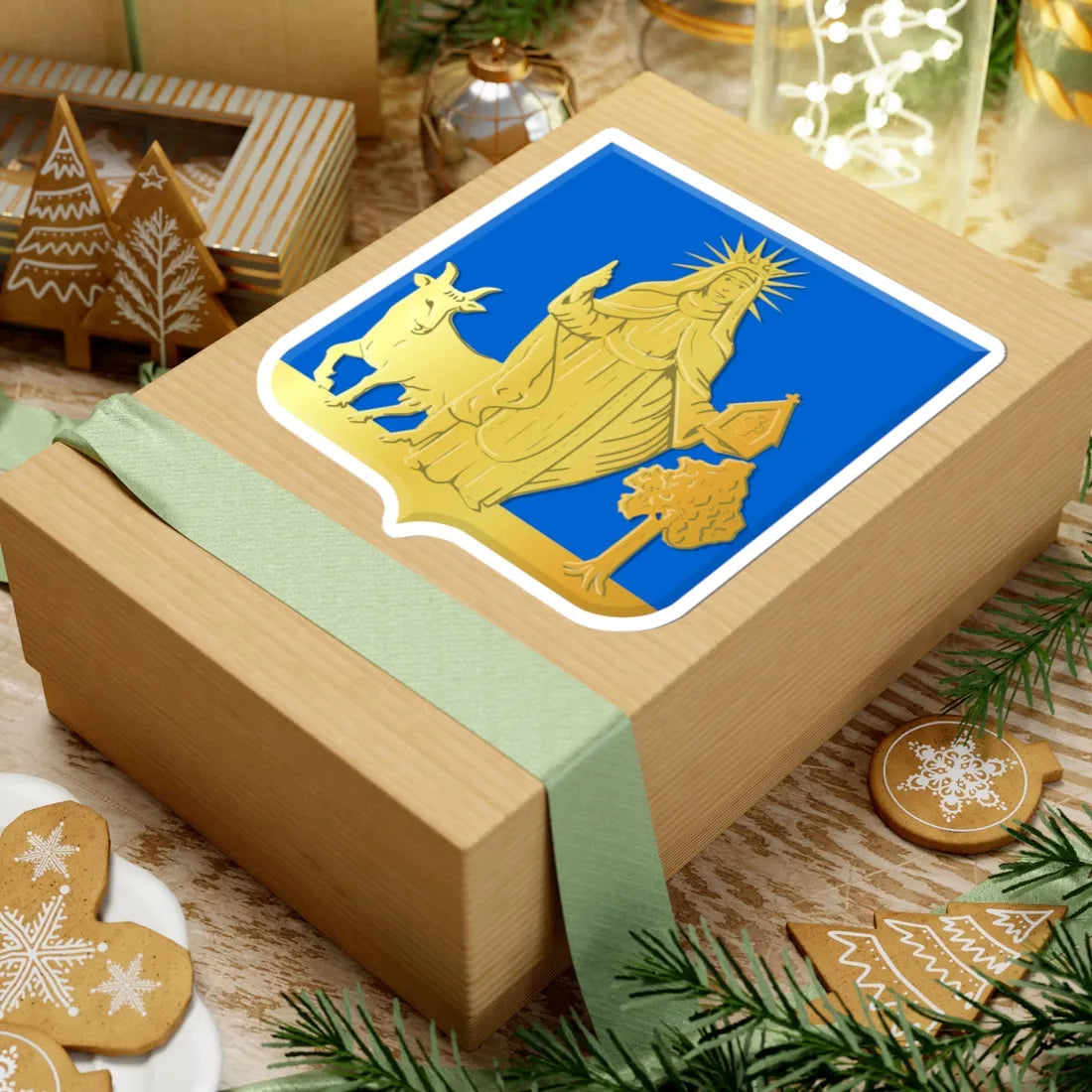 Wellen wapen (Belgium) (Coat of Arms) STICKER Vinyl Kiss-Cut Decal - The Sticker Space