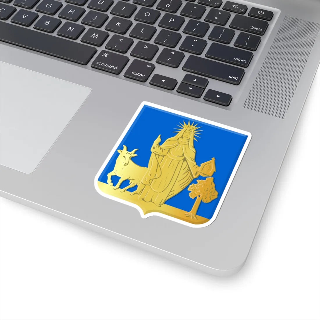 Wellen wapen (Belgium) (Coat of Arms) STICKER Vinyl Kiss-Cut Decal - The Sticker Space