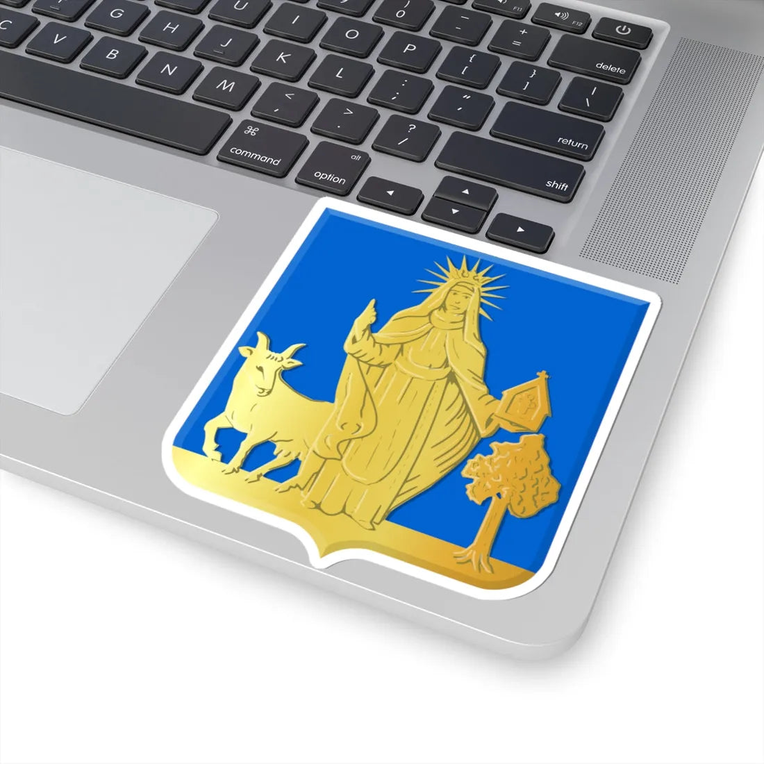 Wellen wapen (Belgium) (Coat of Arms) STICKER Vinyl Kiss-Cut Decal - The Sticker Space
