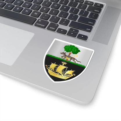 Wellin wapen (Belgium) (Coat of Arms) STICKER Vinyl Kiss-Cut Decal - The Sticker Space