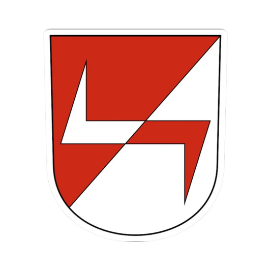 Welschenrohr-blazon (Switzerland) (Coat of Arms) STICKER Vinyl Kiss-Cut Decal 2 Inch White - The Sticker Space