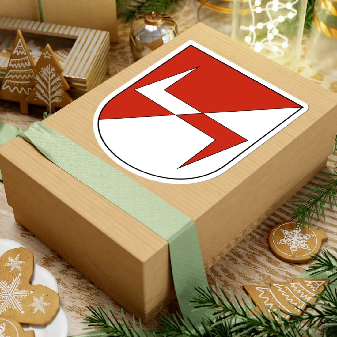 Welschenrohr-blazon (Switzerland) (Coat of Arms) STICKER Vinyl Kiss-Cut Decal - The Sticker Space