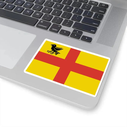 Wemmel vlag (Belgium) STICKER Vinyl Kiss-Cut Decal - The Sticker Space