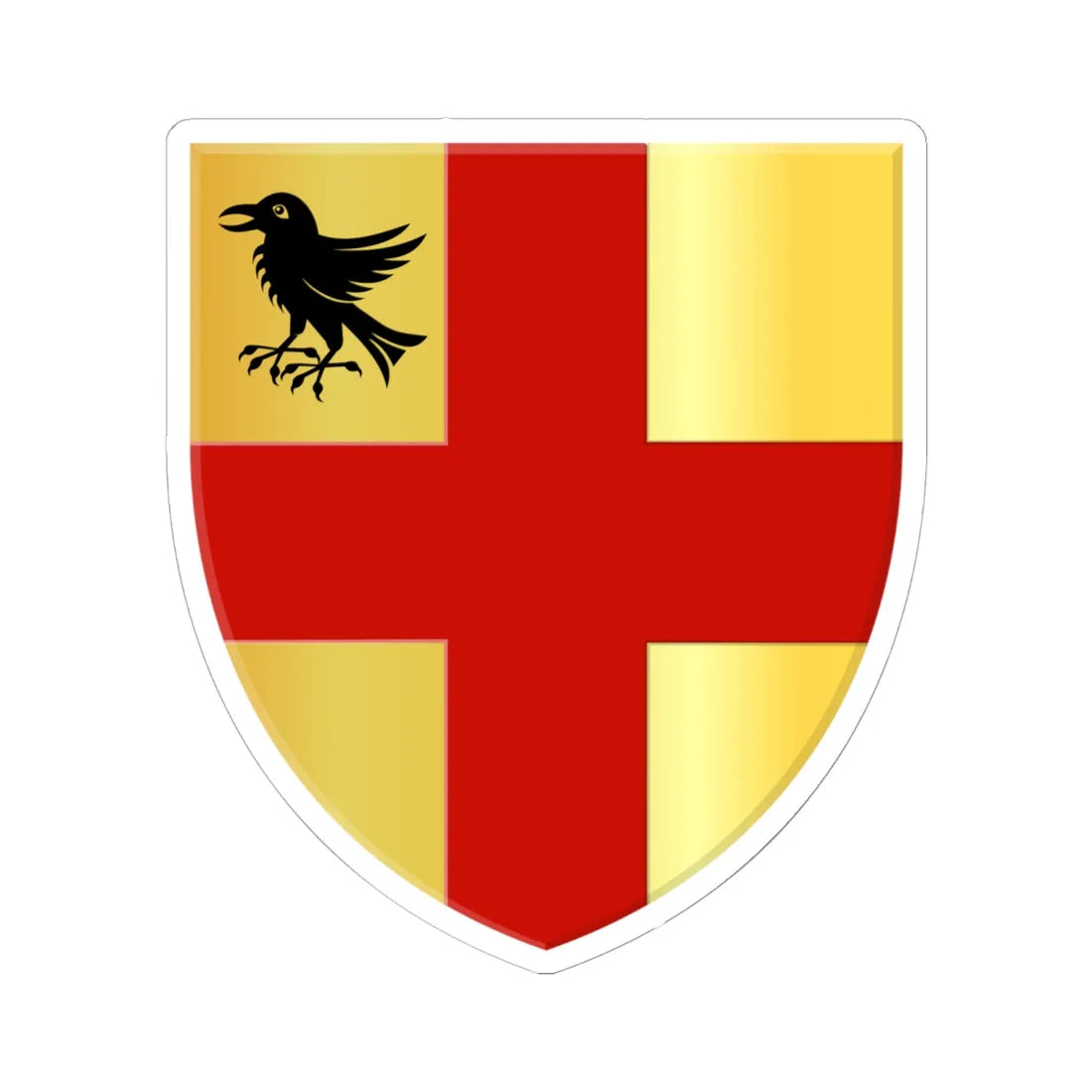 Wemmel wapen (Belgium) (Coat of Arms) STICKER Vinyl Kiss-Cut Decal 6 Inch White - The Sticker Space