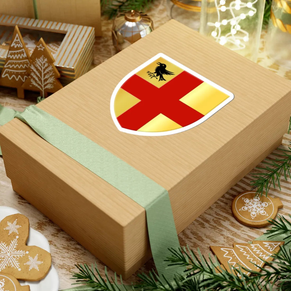 Wemmel wapen (Belgium) (Coat of Arms) STICKER Vinyl Kiss-Cut Decal - The Sticker Space