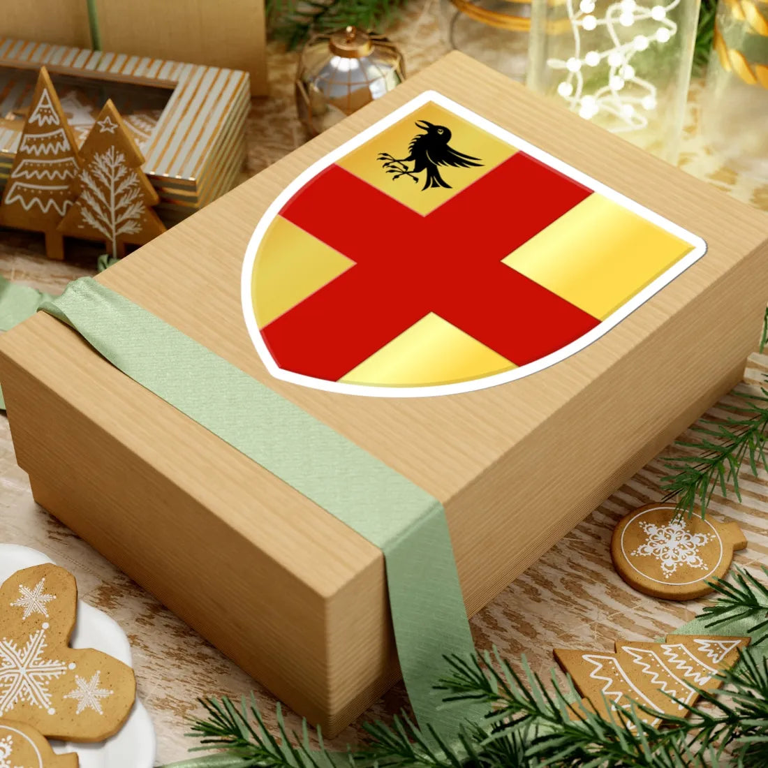 Wemmel wapen (Belgium) (Coat of Arms) STICKER Vinyl Kiss-Cut Decal - The Sticker Space