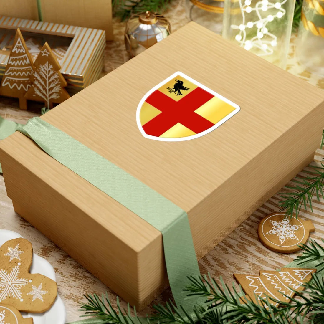 Wemmel wapen (Belgium) (Coat of Arms) STICKER Vinyl Kiss-Cut Decal - The Sticker Space