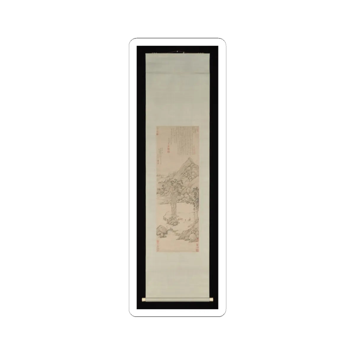 Wen Jia - Landscape dedicated to Xiang Yuanbian - 1578 v2 - STICKER Vinyl Kiss-Cut Decal