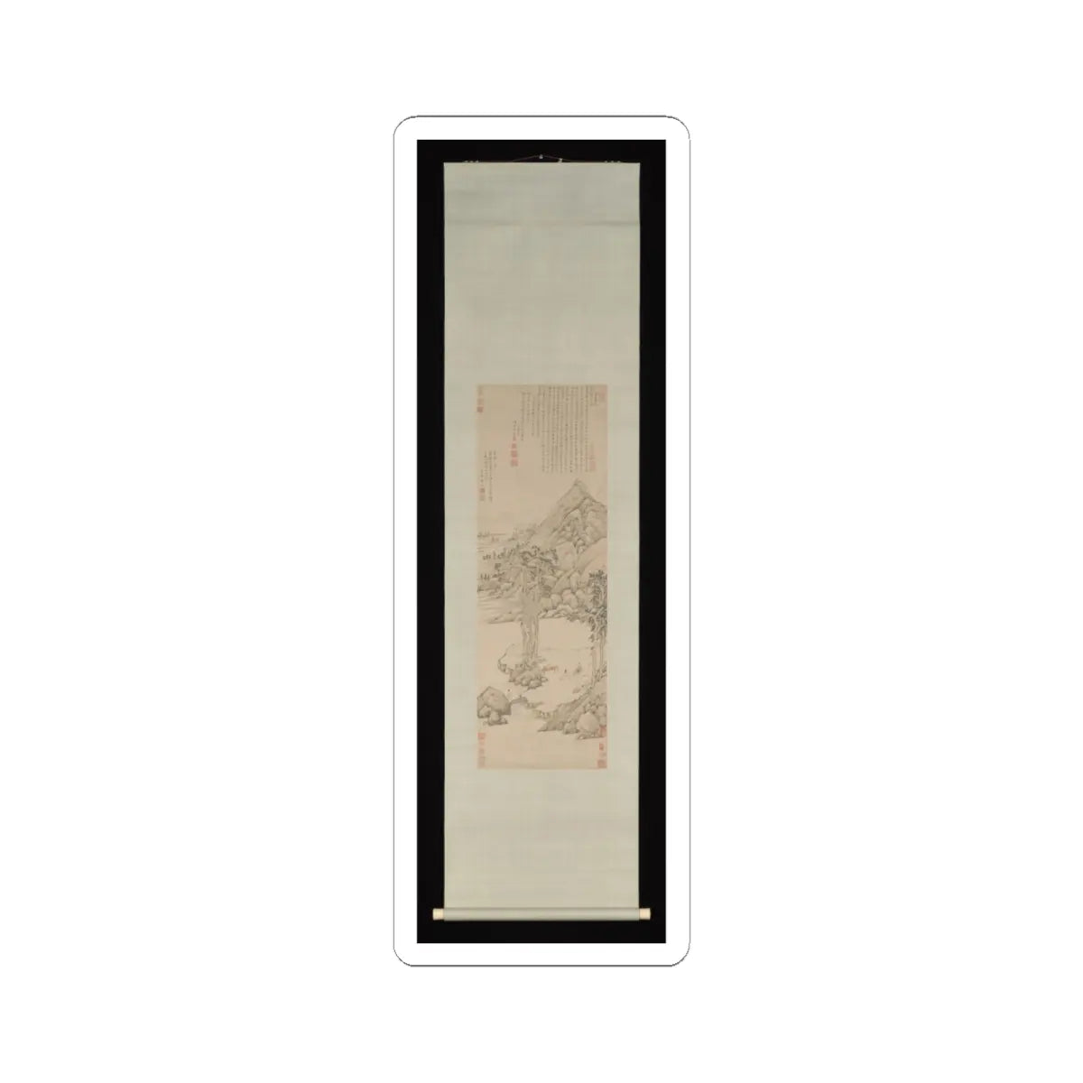 Wen Jia - Landscape dedicated to Xiang Yuanbian - 1578 v2 - STICKER Vinyl Kiss-Cut Decal