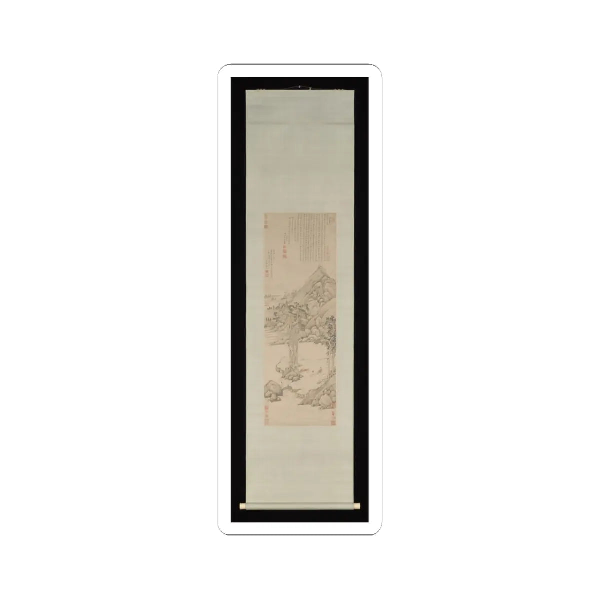 Wen Jia - Landscape dedicated to Xiang Yuanbian - 1578 v2 - STICKER Vinyl Kiss-Cut Decal