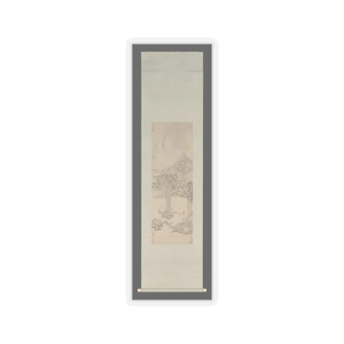 Wen Jia - Landscape dedicated to Xiang Yuanbian - 1578 v2 - STICKER Vinyl Kiss-Cut Decal
