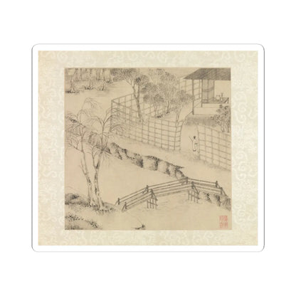 Wen Zhengming - Garden of the Inept Administrator - 1551 v4 - STICKER Vinyl Kiss-Cut Decal