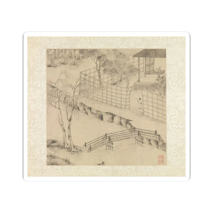 Wen Zhengming - Garden of the Inept Administrator - 1551 v4 - STICKER Vinyl Kiss-Cut Decal
