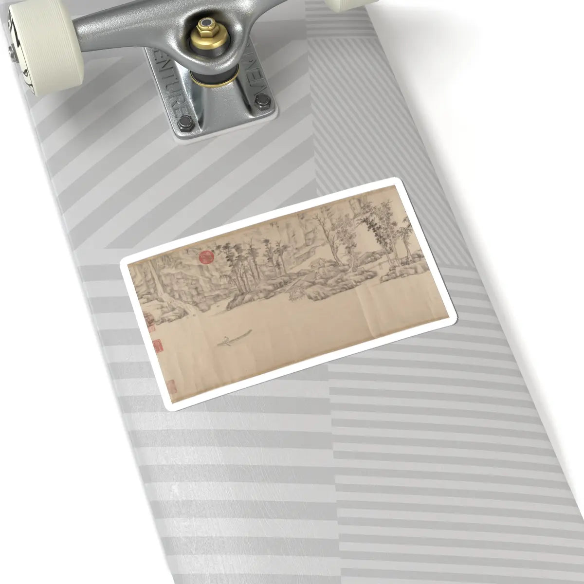 Wen Zhengming - Summer retreat in the eastern grove - calligraphy datable to 1512 v7 - STICKER Vinyl Kiss-Cut Decal