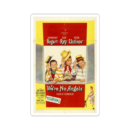Were No Angels 1955 Movie Poster - STICKER Vinyl Kiss-Cut Decal 3 Inch White - The Sticker Space