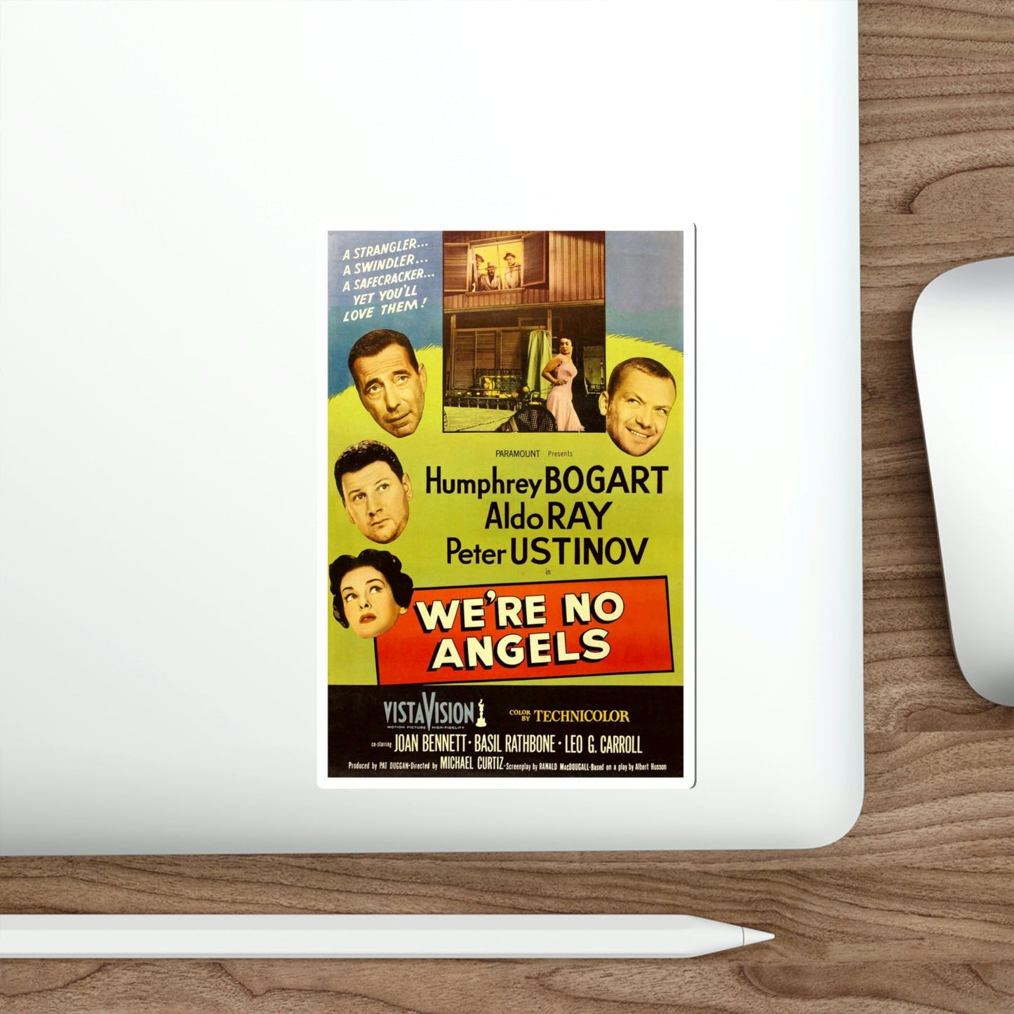 Were No Angels 1955 v2 Movie Poster STICKER Vinyl Die-Cut Decal-The Sticker Space