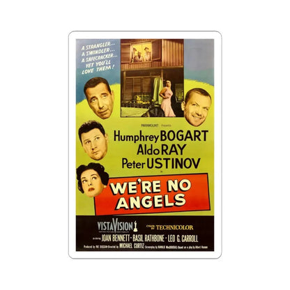 Were No Angels 1955 v2 Movie Poster - STICKER Vinyl Kiss-Cut Decal 4 Inch White - The Sticker Space