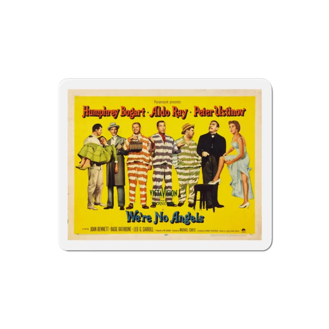 Were No Angels 1955 v4 Movie Poster Refrigerator Magnet 2 Inch - The Sticker Space