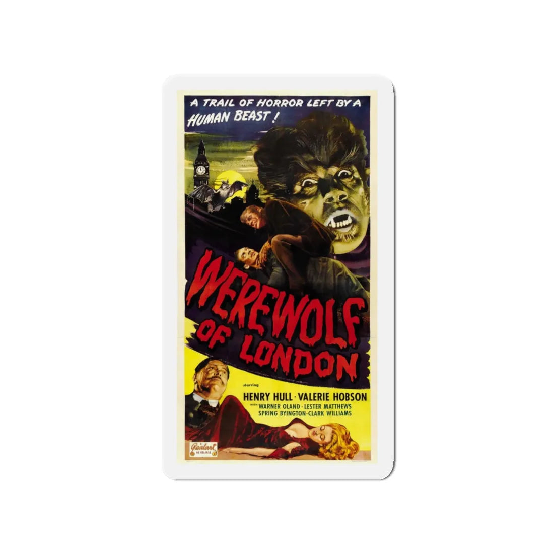 WEREWOLF OF LONDON 1935 Movie Poster - Refrigerator Magnet 3 Inch - The Sticker Space