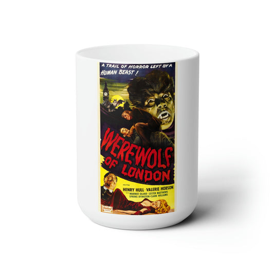 WEREWOLF OF LONDON 1935 Movie Poster - White Coffee Cup 15oz-15oz-The Sticker Space