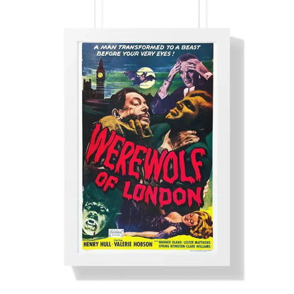 WEREWOLF OF LONDON (2) 1935 - Framed Movie Poster 16″ x 24″ White - The Sticker Space