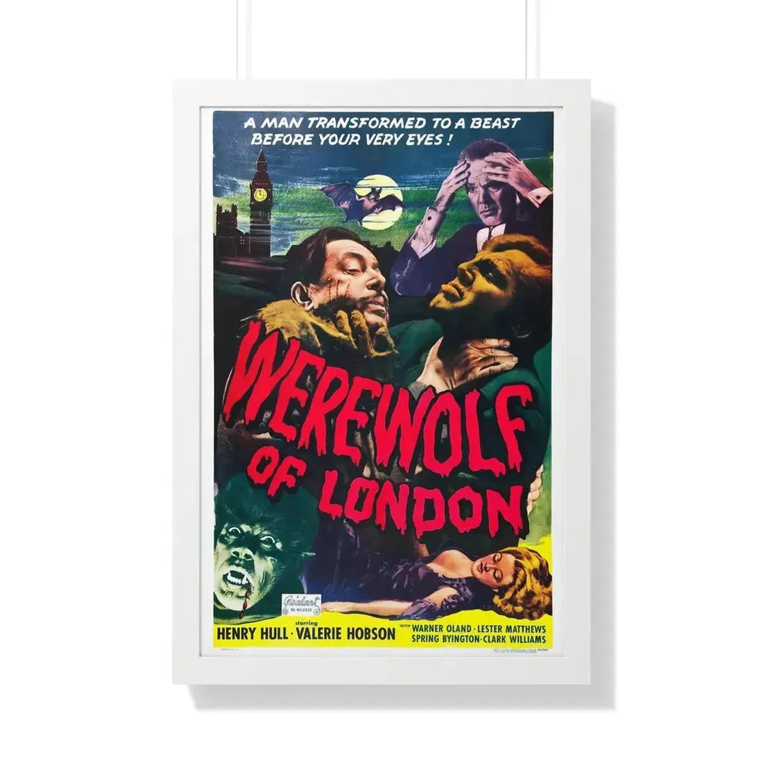 WEREWOLF OF LONDON (2) 1935 - Framed Movie Poster 20" x 30" White - The Sticker Space