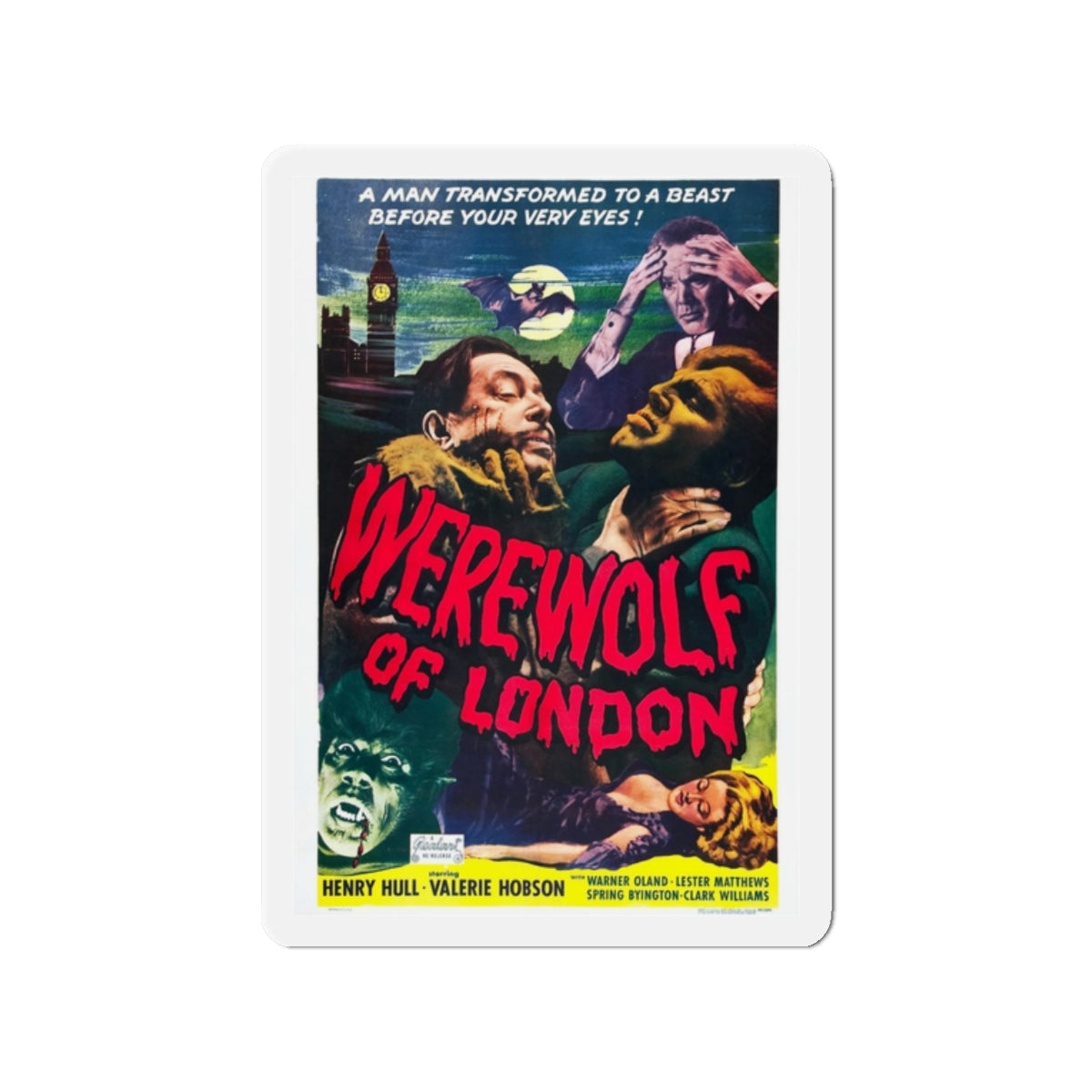 WEREWOLF OF LONDON (2) 1935 Movie Poster - Refrigerator Magnet-2" x 2"-The Sticker Space