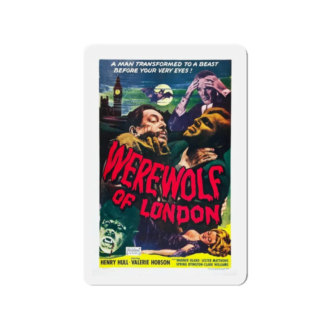 WEREWOLF OF LONDON (2) 1935 Movie Poster - Refrigerator Magnet 3 Inch - The Sticker Space