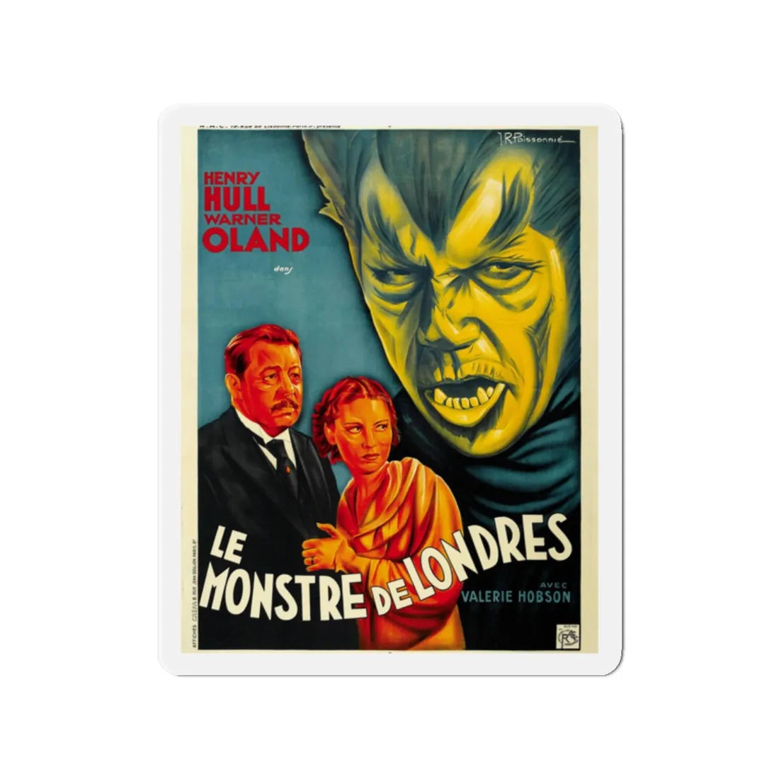 WEREWOLF OF LONDON (3) 1935 Movie Poster - Refrigerator Magnet 2 Inch - The Sticker Space