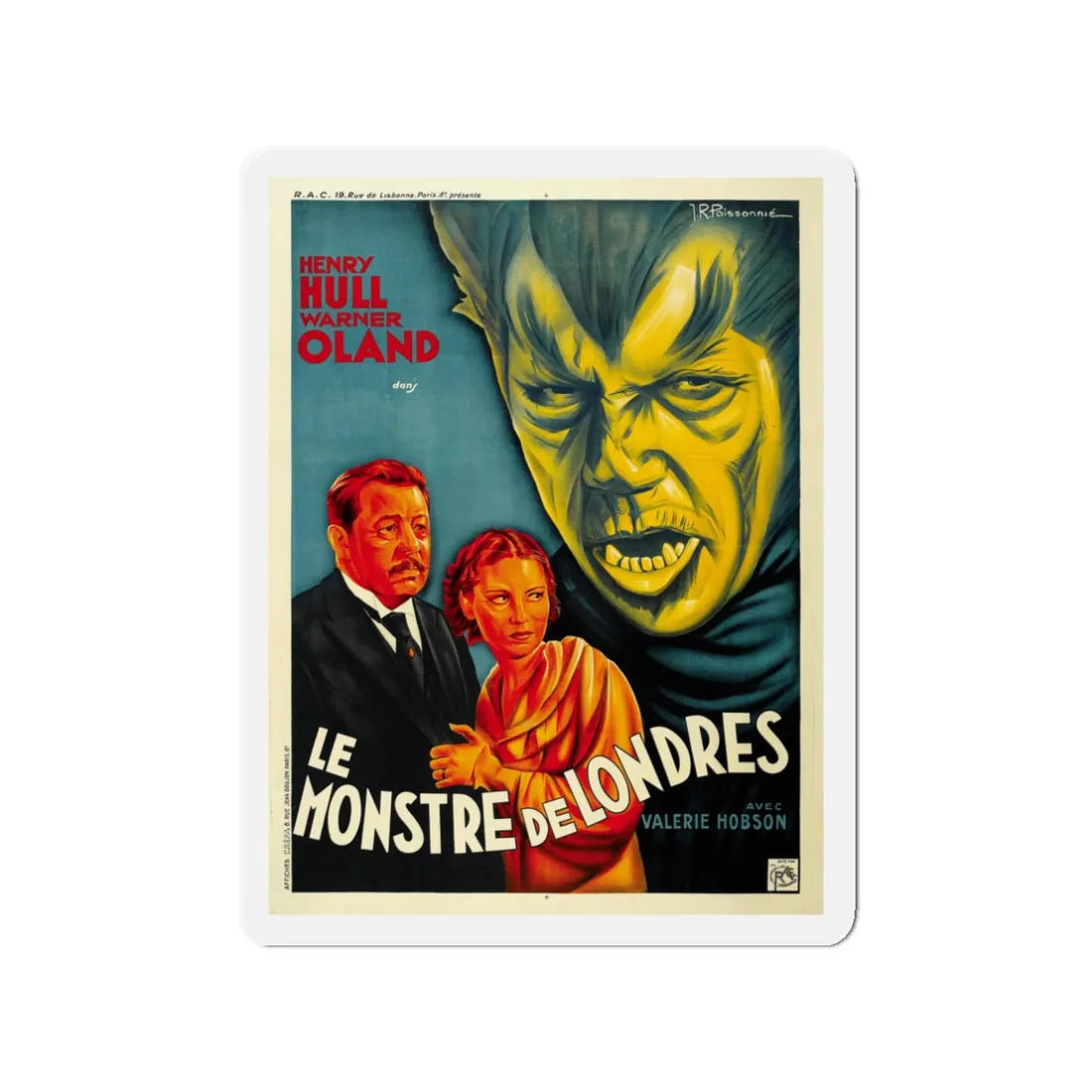 WEREWOLF OF LONDON (3) 1935 Movie Poster - Refrigerator Magnet 3 Inch - The Sticker Space