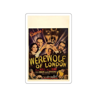 WEREWOLF OF LONDON (4) 1935 Movie Poster STICKER Vinyl Die-Cut Decal 4 Inch - The Sticker Space