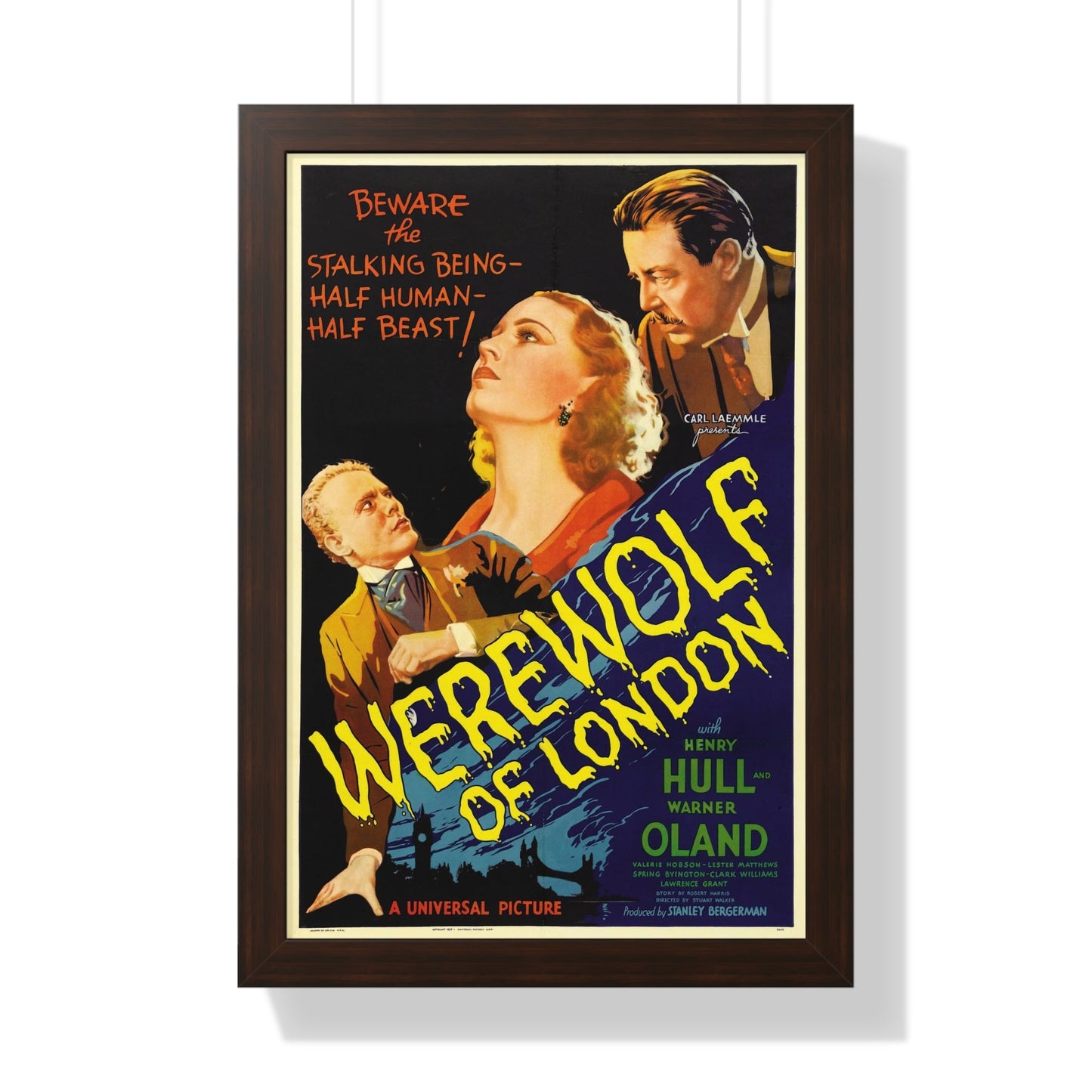 WEREWOLF OF LONDON (5) 1935 - Framed Movie Poster-16″ x 24″-The Sticker Space