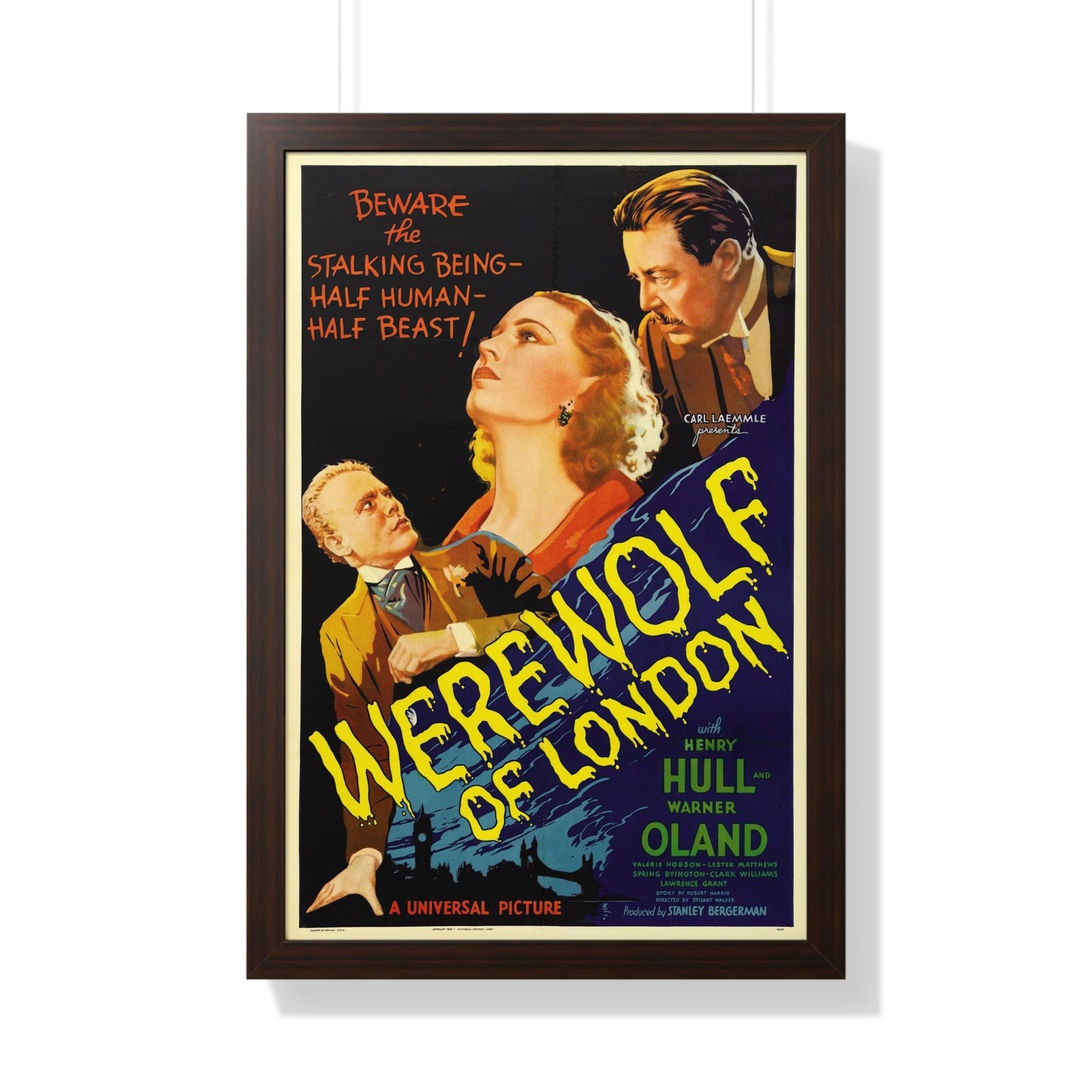 WEREWOLF OF LONDON (5) 1935 - Framed Movie Poster-20" x 30"-The Sticker Space