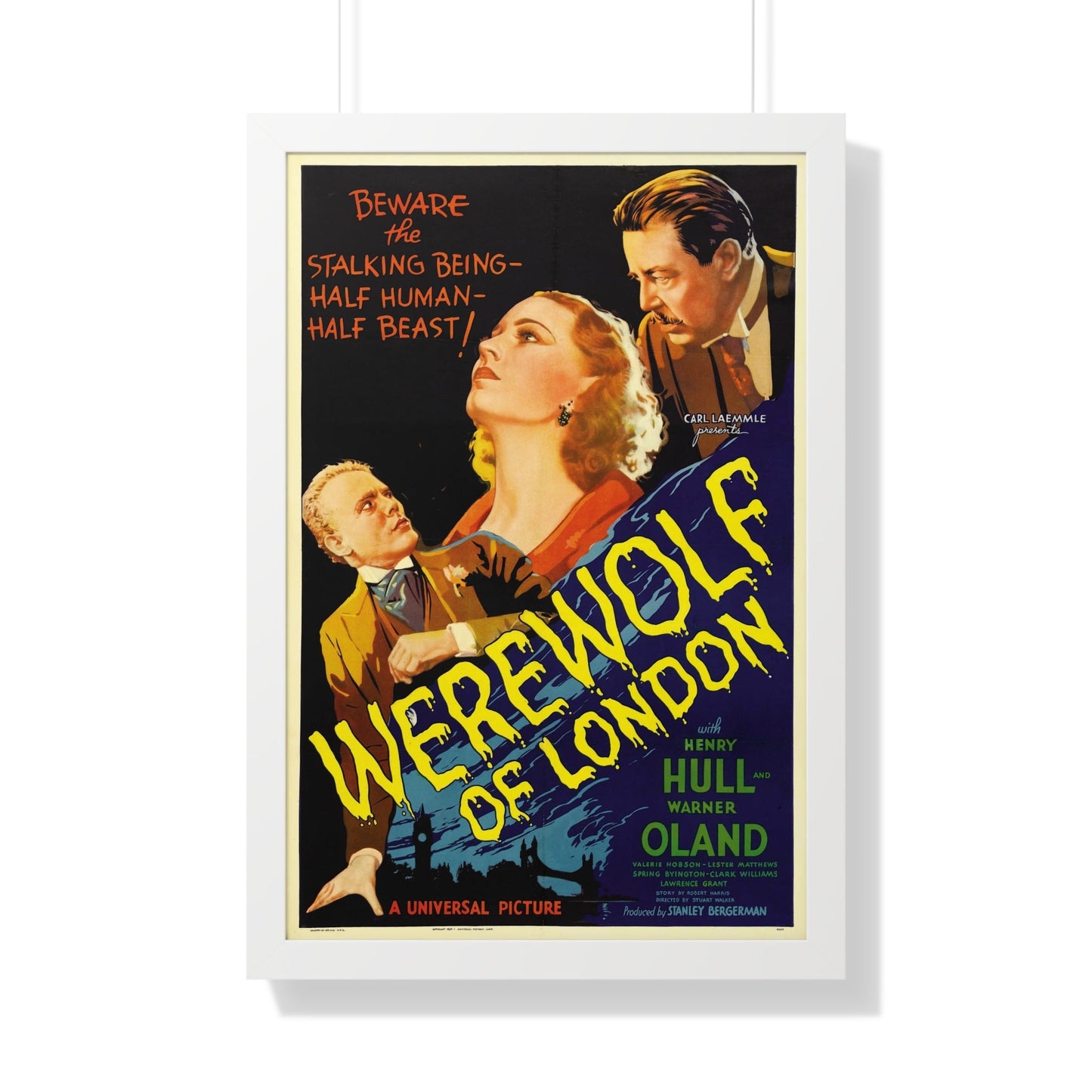 WEREWOLF OF LONDON (5) 1935 - Framed Movie Poster-20" x 30"-The Sticker Space